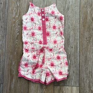 Makena Lane Flamingo Romper